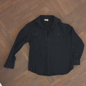 Taylor Stitch Dark Blue Flannel Size 46